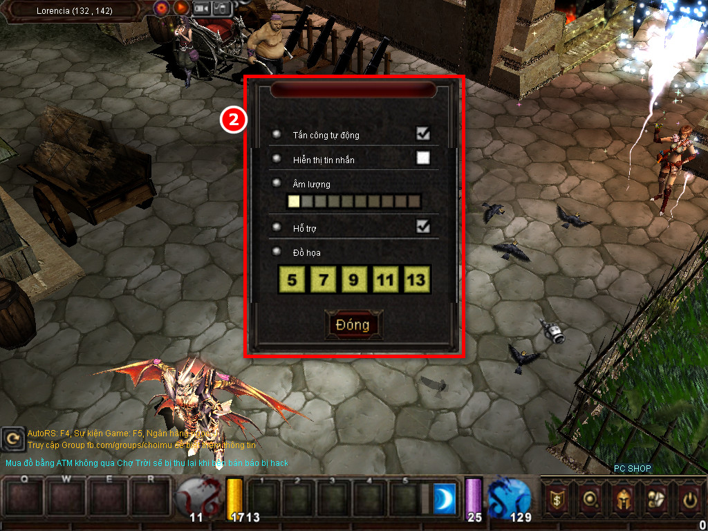 Chức năng chính của Game MU Thiên Sơn